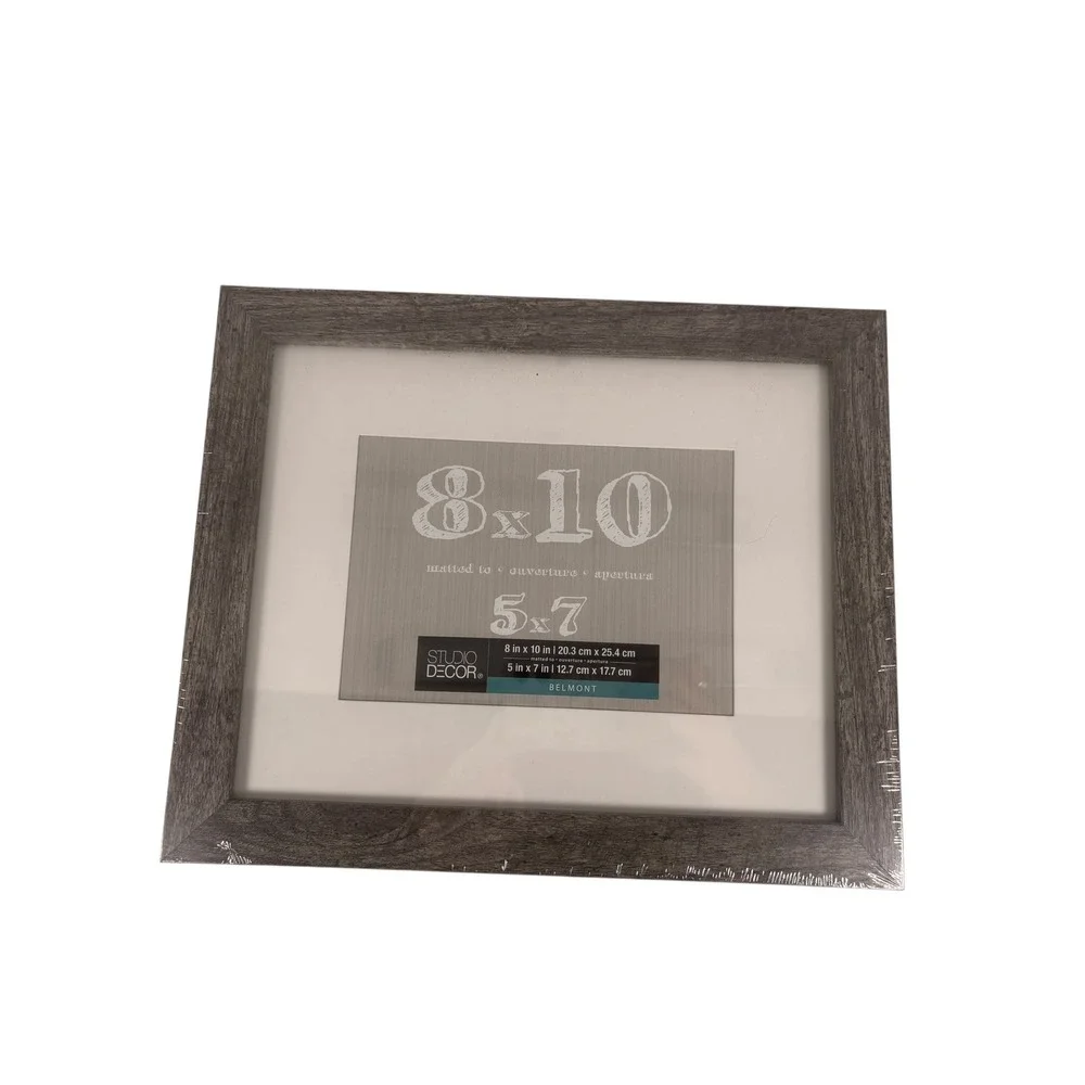 Studio Decor Belmont Picture Frame 8x10 5x7 Gray New Wood Grain Wall Decor